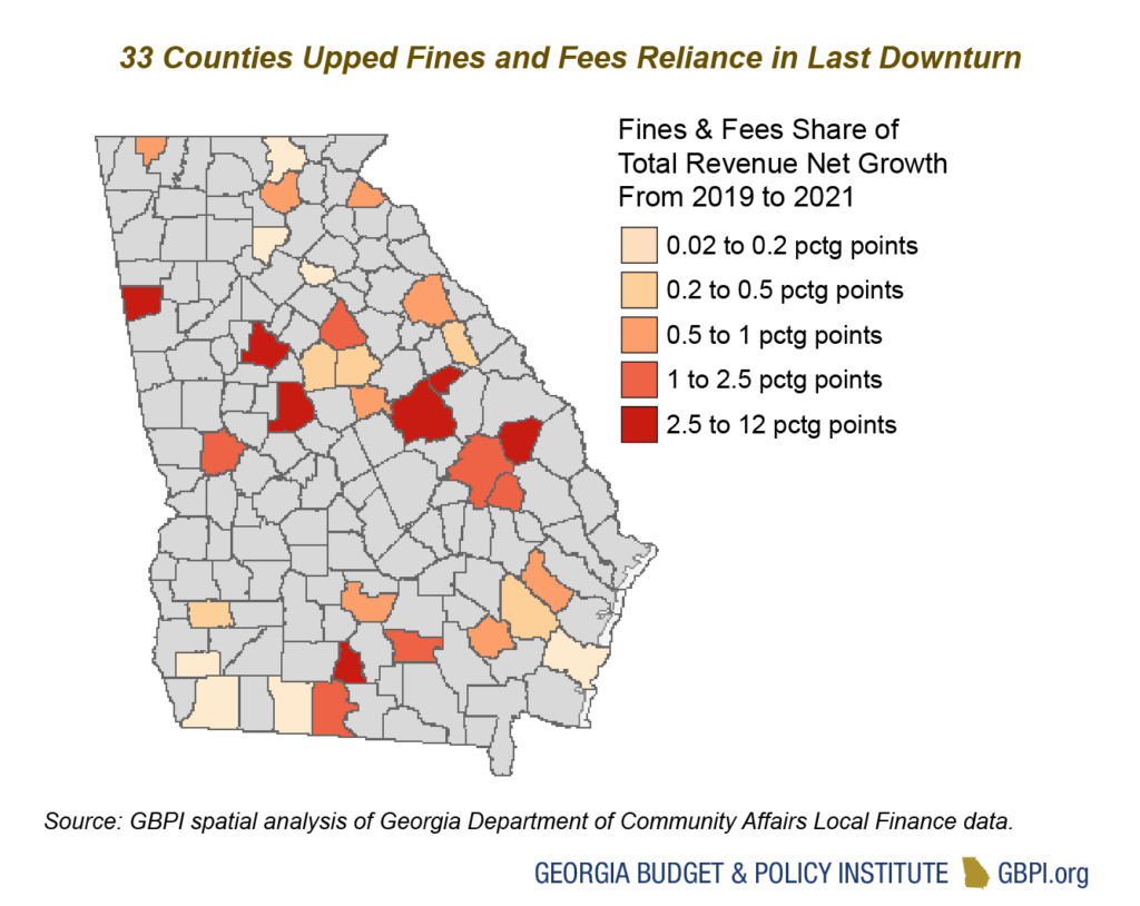 33 Counties Upped Fines & Fees Reliance in Last Downturn