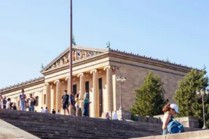 Neoclassical government building with columns
