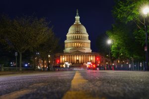 Us,Capitol,Building,At,Sunset,,Frontal,View,,Washington,Dc,,Usa.